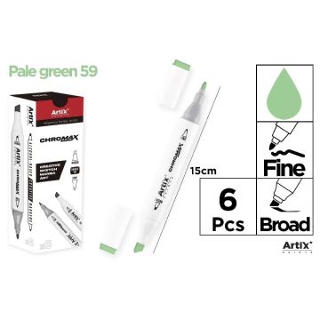 Marker Chromax z 2 końcówk. pale green 59 (6szt)