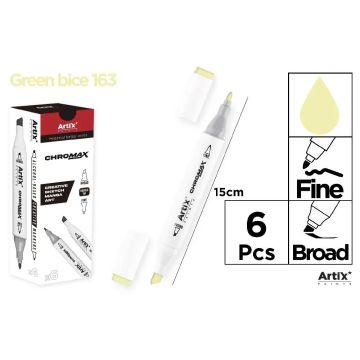 Marker Chromax z 2 końcówk. green bice 163 (6szt)