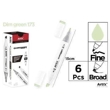 Marker Chromax z 2 końcówk. dim green 173 (6szt)
