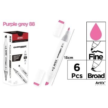Marker Chromax z 2 końcówk. purple grey 88 (6szt)