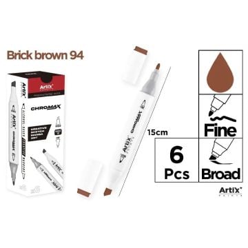 Marker Chromax z 2 końcówk. brick brown 94 (6szt)