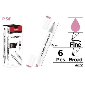 Marker Chromax z 2 końcówk. P 341 (6szt)
