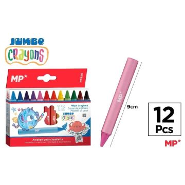 Kredki woskowe Jumbo 12 kolorów
