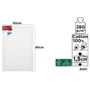 Podobrazie 60x90x1,5cm 380G/m2