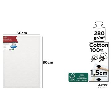 Podobrazie 60x80x1,5cm 280G/m2
