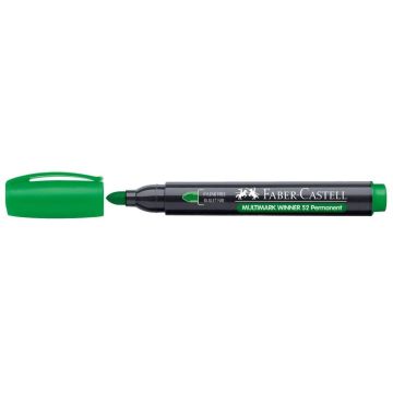 Marker permanent 52 zielony (12szt) FABER CASTELL