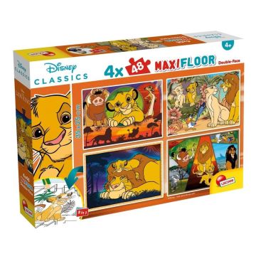 Puzzle Maxifloor 4x48 Disney Król Lew