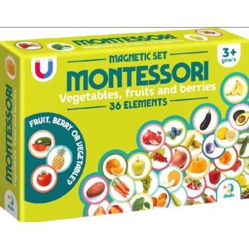 Zestaw magnetyczny Montessori Warzywa i owoce