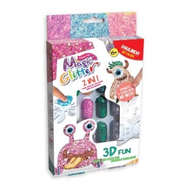 Stwórz swojego stworka 3D Magic Glitter - Stworek
