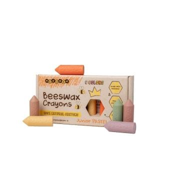 Kredki z wosku pszczelego Junior pastel 6 kolorów