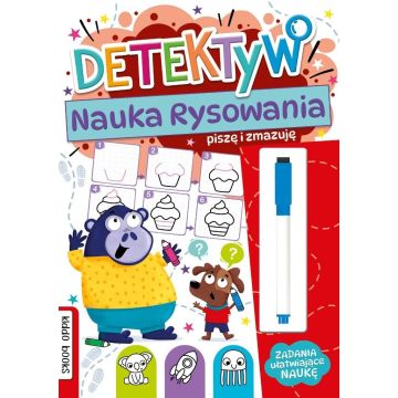 Piszę i zmazuję detektyw nauka rysowania