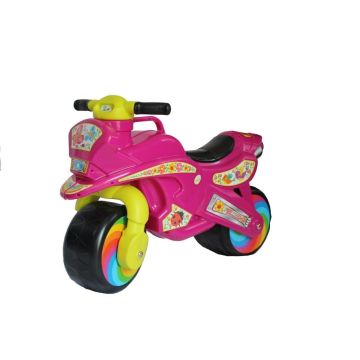 Jeździk biegowy Motorek różowy
