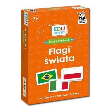 Kapitan Nauka EDUseria. Flagi świata. Gra karciana