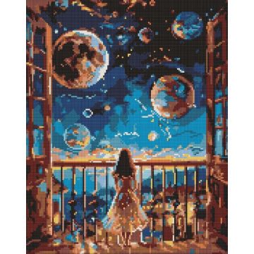 Diamentowa mozaika - Marzycielska noc 40x50cm