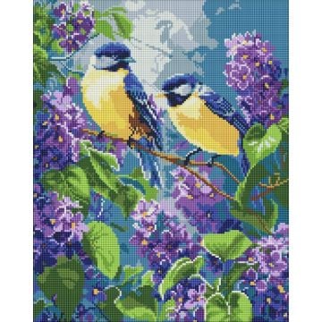 Diamentowa mozaika - Wiosenny duet 40x50cm