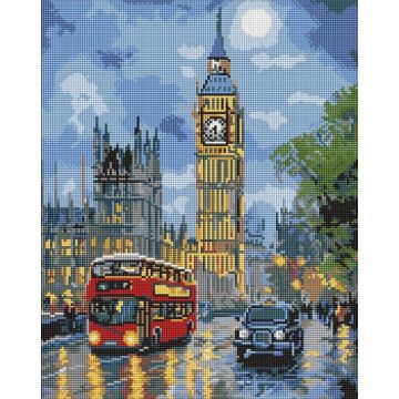 Diamentowa mozaika - Londyn nocny 40x50cm
