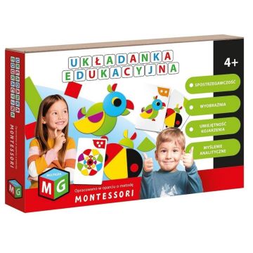 Montessori układanka edukacyjna Papuga