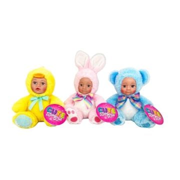 Lalka bobas w stroju zwierzątka softy mix