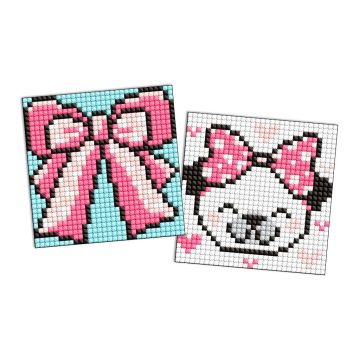 Diamentowa mozaika Kids naklejka - Muszka 9x9cm