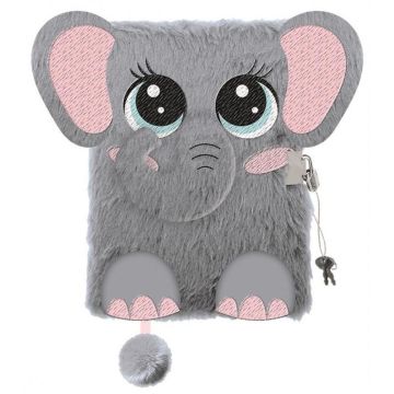 Pamiętnik A5/96K z kłódką 3D Elephant