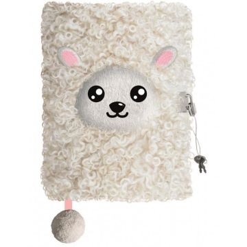 Pamiętnik A5/96K z kłódką 3D Sheep