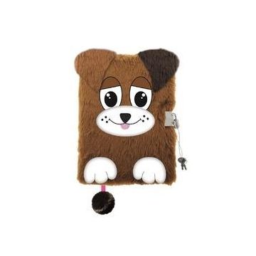 Pamiętnik A5/96K z kłódką 3D Doggie
