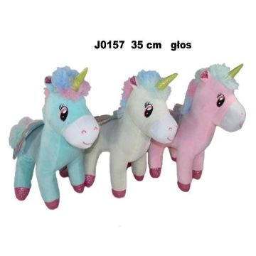 Jednorożec z głosem 35cm MIX