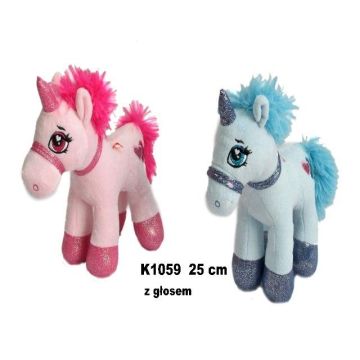 Jednorożec z głosem 25cm MIX