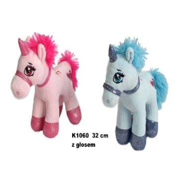 Jednorożec z głosem 32cm MIX