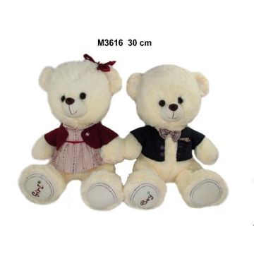 Miś w ubranku 30cm MIX