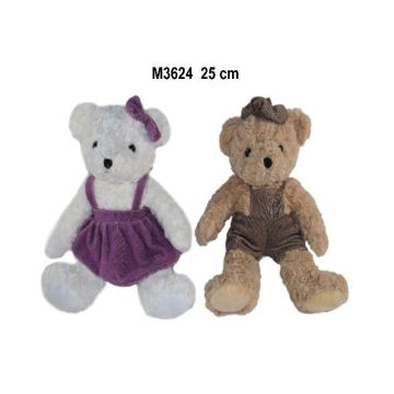 Miś w ubranku 25cm MIX
