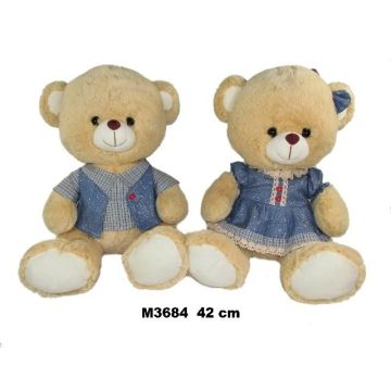 Miś w ubranku 42cm MIX