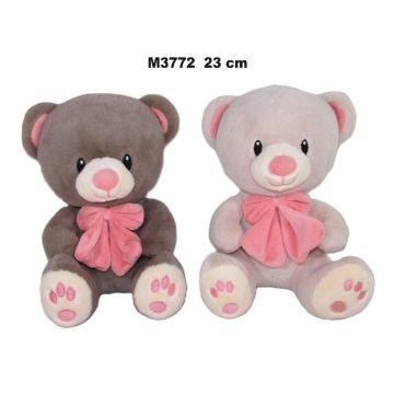 Miś z kokardą 23cm MIX