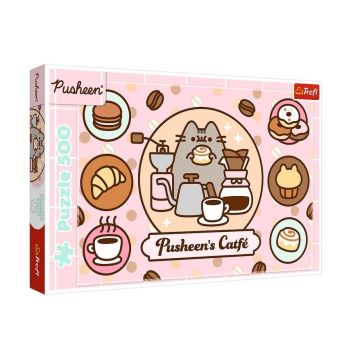 Puzzle 500 Pusheen w kawiarni TREFL
