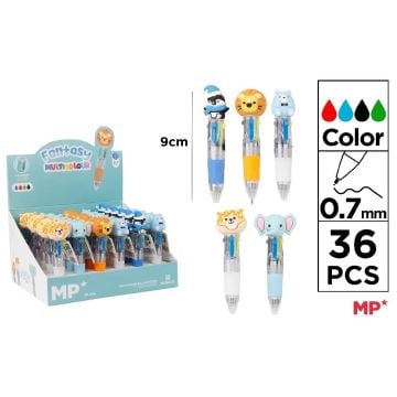 Długopis mini 4-kolorowy 0.7mm safari (36szt)