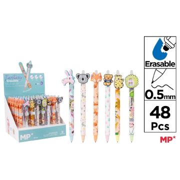 Długopis ścieralny 0,5mm królik koala lis (48szt)
