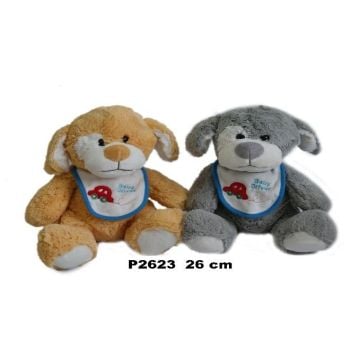 Pies szary/brązowy 26cm MIX