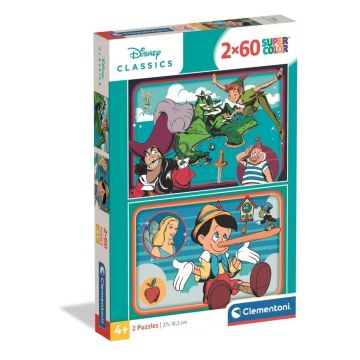 Puzzle 2x60 Super Kolor Disney Classic