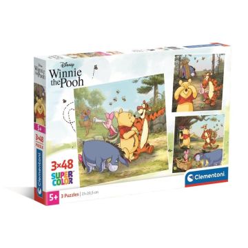 Puzzle 3x48 Super Kolor Winnie The Pooh