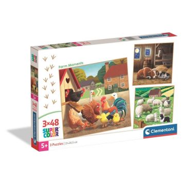 Puzzle 3x48 Super Kolor Farm Moments