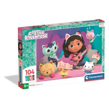 Puzzle 104 Super Kolor Gabby's Dollhouse