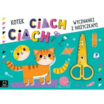 Wycinanki z nożyczkami. Kotek ciach, ciach!