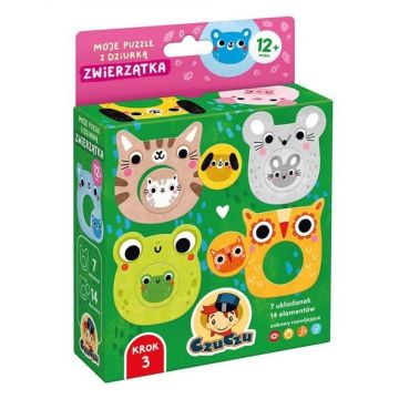 CzuCzu Moje puzzle z dziurką Zwierzątka