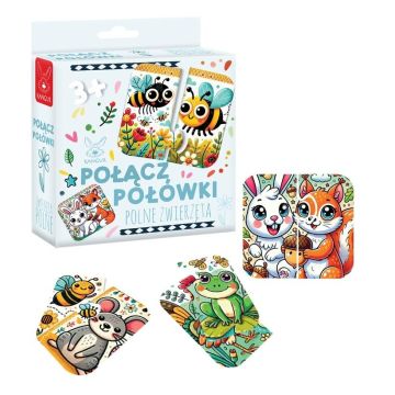 Połącz połówki Polne Zwierzęta 3+