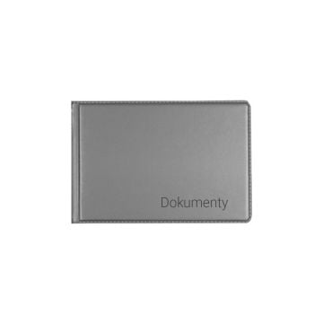 Okładka na dokumenty małe silver