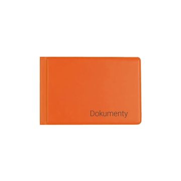 Okładka na dokumenty małe orange