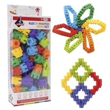 Klocki małych geniuszy śrubki 65el