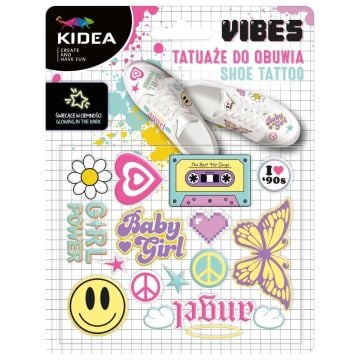 Tatuaże do obuwia świecące w ciemności Vibes KIDEA