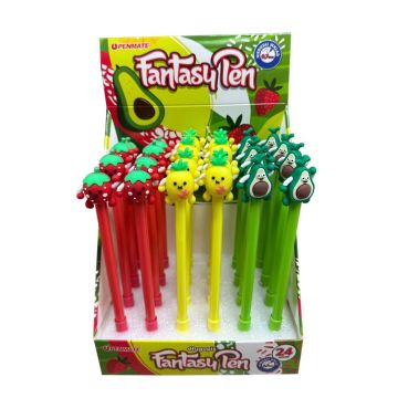Długopis fantazyjny Fruit niebiesk (24szt) PENMATE