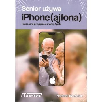 Senior używa iPhone (ajfona)